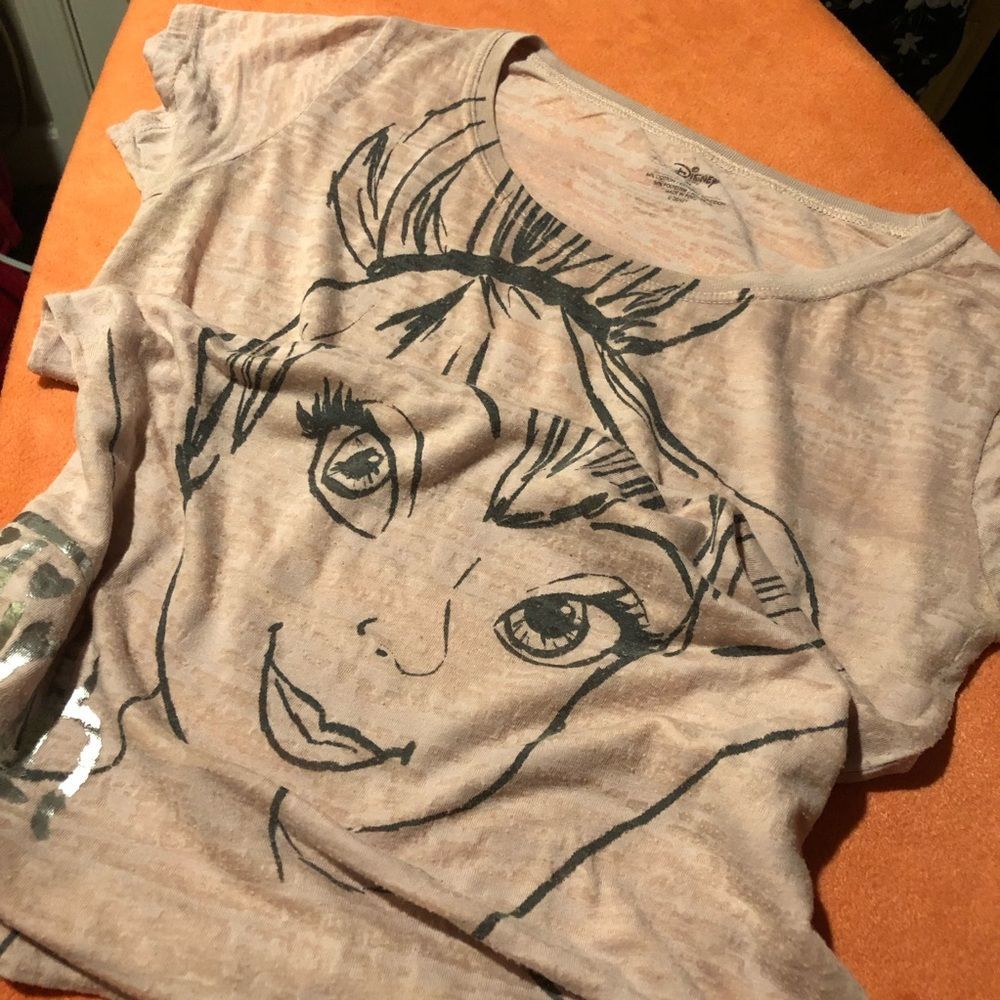 Disney Tinker Bell 🧚🏻♂️Tee, pink, Size M, EUC - Picture 2 of 2